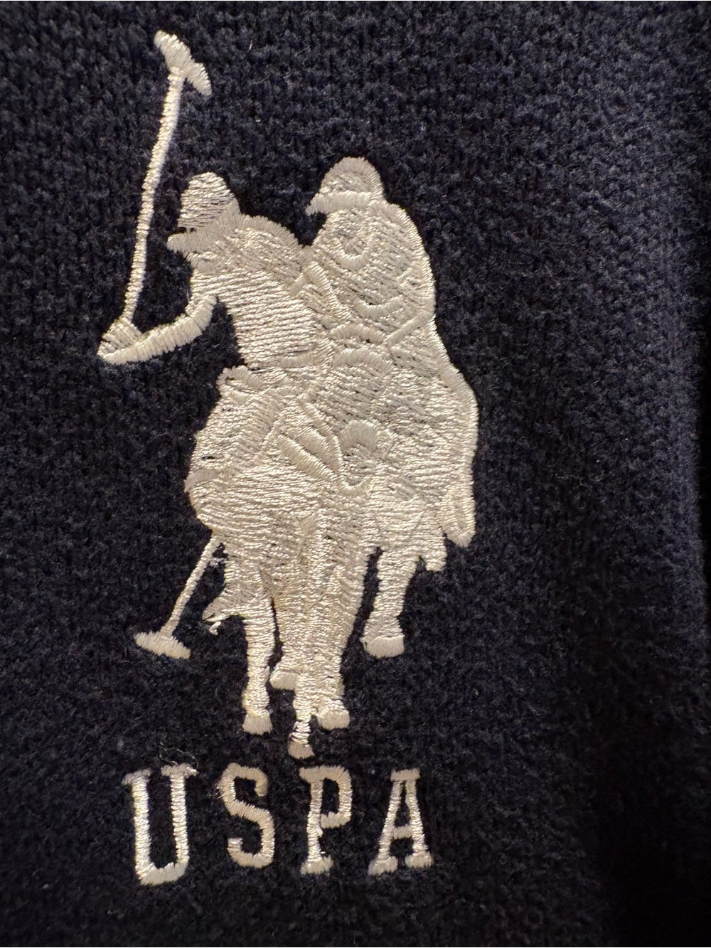 U.S. Polo ASSN Men's Knit Quarter‎ Zip Dark Navy - S - Picture 3 of 7